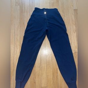 Navy Blue Lululemon Align High-Rise Joggers Full Length size 4